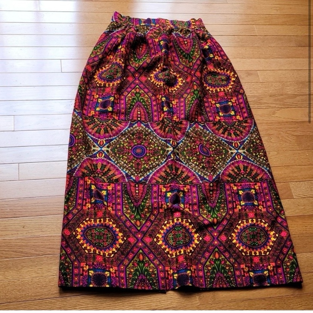 Long colorful skirt